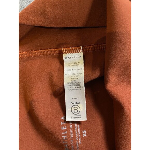 Athleta Womens Salutation Stash Pocket Leggings Burnt Orange Size XS - Picture 7 of 7